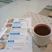Hot chocolate at The Seeds Plant-Based Foods & Desserts in Hoi An