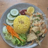 Chicken rice at The Seeds Plant-Based Foods & Desserts in Hoi An