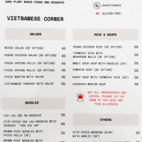 Menu as of 30 April 2025, page 1/3  at The Seeds Plant-Based Foods & Desserts in Hoi An