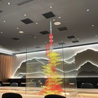 Tokyo Tower display in main room  at HND - Diversity Diner - T3 - Departures in Tokyo