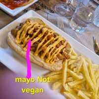 Sandwith Heura (mayo is not vegan) at Camping Ribadesella in Ribadesella