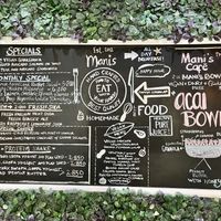 Menu  at Mani's Cafe in Muscat