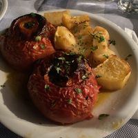Stuffed tomatoes   at Zorbas in Adamas