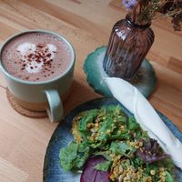 Bread and Hot chocolate at Oh Darling in Marburg