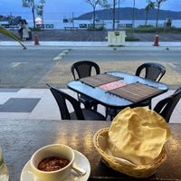 Papadam with a vegan dip   at Mother India in Kota Kinabalu
