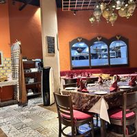 Inside the restaurant , kitchen at the back there.   at Mother India in Kota Kinabalu