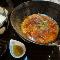 Chili mapo tofu at tsuminaki Mapo Tofu - 罪無き麻婆豆腐 in Tokyo