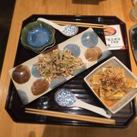 Vegan champuru and Dandan cold tofu at tsuminaki Mapo Tofu - 罪無き麻婆豆腐 in Tokyo