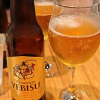 Delicious and refreshing beer 🍺 at tsuminaki Mapo Tofu - 罪無き麻婆豆腐 in Tokyo