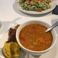 linzensoep & pasta pesto  at Rawsome in Arnhem