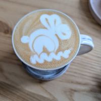 Oat latte at Kilnfolk Coffee in Sheffield