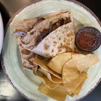 The portobello mushroom quesadilla   at Good Health Cafe in New York City