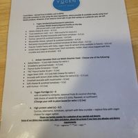 Food Menu at Yugen Coffee House in Bangor