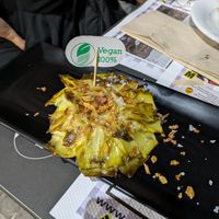 Fried artichokes at Eiffel Restaurante in Madrid