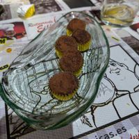 Vegan truffles at Eiffel Restaurante in Madrid