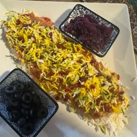 Rice with eggplant purée   at Kardamon  in Bielsko-biala