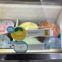 Sorbet options  at Baskin Robbins in Flagstaff