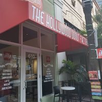 The outside sitting at The Hollywood Donut Factory in Fort Lauderdale