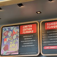 Seasonal menu   at Salt & Straw in Gilbert