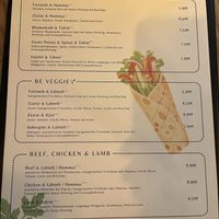 Menu   at Manoushti in Goslar