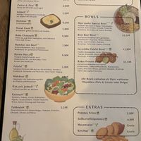 Menu   at Manoushti in Goslar