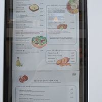 Speisekarte at Manoushti in Goslar