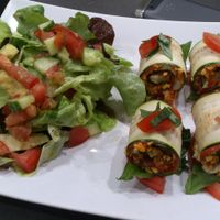 Awesome Raw cannelloni at Rag Bar in Frankfurt