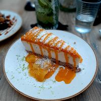 Mango Cheesecake at Monkey Mood in Capbreton