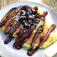 Pancakes at Monkey Mood in Capbreton