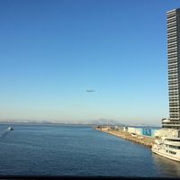 The view from my table inside, in February during Chinese New Year.  In warmer months, the patio would be awesome! at Hetian Xinyu - Lotus Vegetarian in Dalian