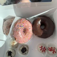 Vegan donuts and cake balls  at Reverie Bakeshop in Richardson