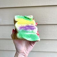 Fun desserts for Mardi Gras  at Reverie Bakeshop in Richardson