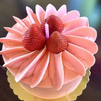 Strawberry cake - vegan & gf  at Reverie Bakeshop in Richardson