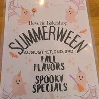 Flyer at Reverie Bakeshop in Richardson