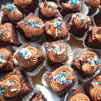 Vegan hanukkah brownies at Reverie Bakeshop in Richardson