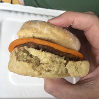 Sausage biscuit at Reverie Bakeshop in Richardson