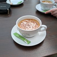 Oat cappuccino at Vertueux in Agde