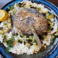 My "fish-not-fish". Very clever and delicious! at Vertueux in Agde