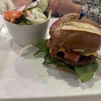 Surf and turf burger   at The Modern Vegan in Royal Oak