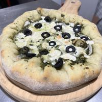 Pizza personal Verde de Pesto  at Mamma Pizza Vegana in Mexico City