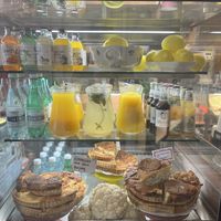 Cold drinks and quiches  at De Laatste Kruimel - Prinsenstraat in Amsterdam