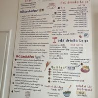 Menu  at De Laatste Kruimel - Prinsenstraat in Amsterdam