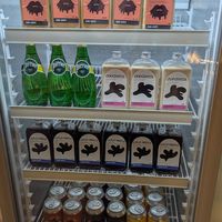 Cold drinks fridge at Odd Cafe in Makati