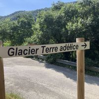   at Glacier Terre adélice in Saint-sauveur-de-montagut