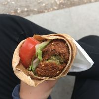 Vegan falafel wrap ❤️ at Oase Falafel in Berlin