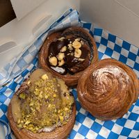 Perfection (one plain, one hazelnut chocolate and one pistacchio) at Okja in East London