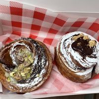 Roll citrus & pistachio and choco & hazelnut  at Okja in East London