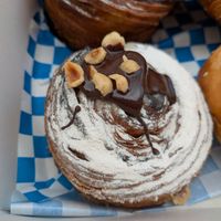 Chocolate hazelnut roll at Okja in East London