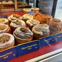 Selection of cruffins   at Okja in East London