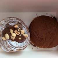 Choco swirl and pain au chocolat at Okja in East London